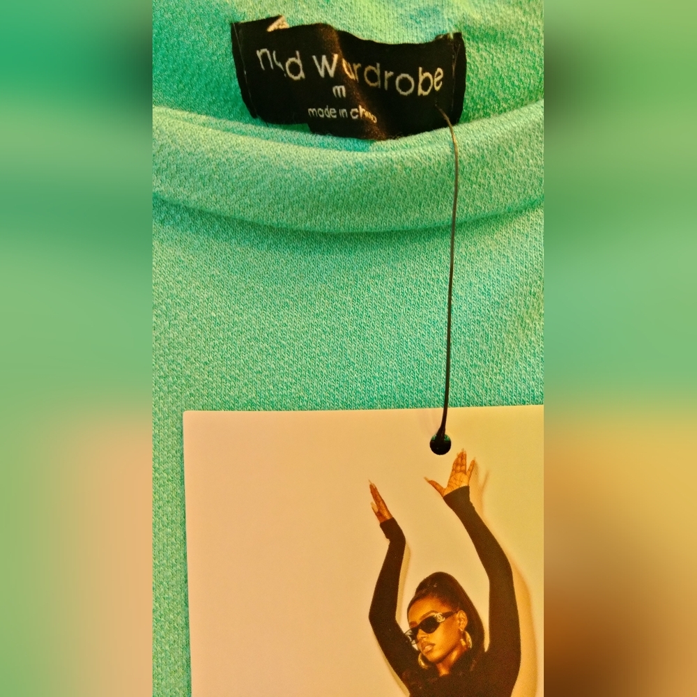 Naked Wardrobe Teal Jumpsuit - Picture 4 of 4